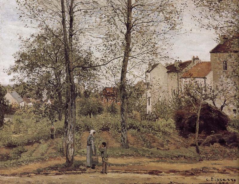 Camille Pissarro Road Vehe s peaceful autumn oil painting image